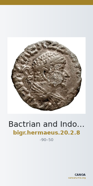 Bactrian and Indo-Greek Coinage Hermaeus 20.2.8 — CANOA