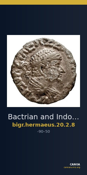 Bactrian and Indo-Greek Coinage Hermaeus 20.2.8 — CANOA