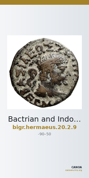 Bactrian and Indo-Greek Coinage Hermaeus 20.2.9 — CANOA