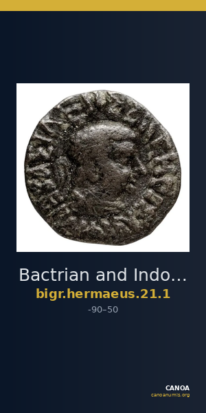 Bactrian and Indo-Greek Coinage Hermaeus 21.1 — CANOA