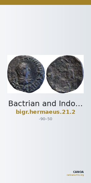 Bactrian and Indo-Greek Coinage Hermaeus 21.2 — CANOA