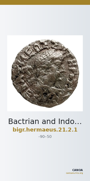 Bactrian and Indo-Greek Coinage Hermaeus 21.2.1 — CANOA