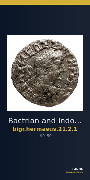 Bactrian and Indo-Greek Coinage Hermaeus 21.2.1 — CANOA