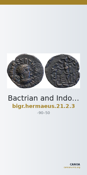 Bactrian and Indo-Greek Coinage Hermaeus 21.2.3 — CANOA