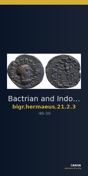 Bactrian and Indo-Greek Coinage Hermaeus 21.2.3 — CANOA