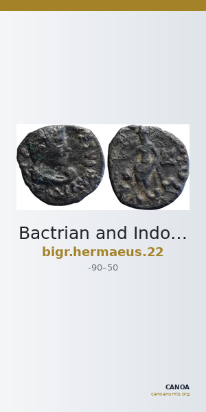 Bactrian and Indo-Greek Coinage Hermaeus 22 — CANOA