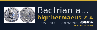 Bactrian and Indo-Greek Coinage Hermaeus 2.4 — CANOA