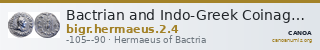 Bactrian and Indo-Greek Coinage Hermaeus 2.4 — CANOA
