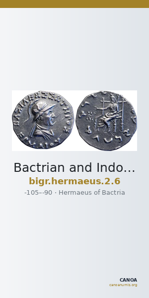 Bactrian and Indo-Greek Coinage Hermaeus 2.6 — CANOA