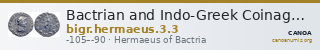 Bactrian and Indo-Greek Coinage Hermaeus 3.3 — CANOA