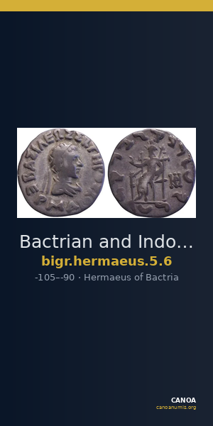 Bactrian and Indo-Greek Coinage Hermaeus 5.6 — CANOA