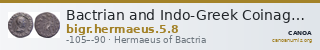 Bactrian and Indo-Greek Coinage Hermaeus 5.8 — CANOA