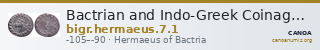 Bactrian and Indo-Greek Coinage Hermaeus 7.1 — CANOA