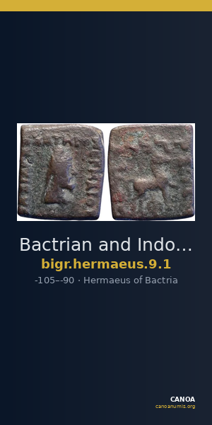 Bactrian and Indo-Greek Coinage Hermaeus 9.1 — CANOA