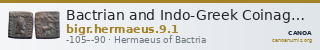 Bactrian and Indo-Greek Coinage Hermaeus 9.1 — CANOA