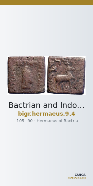Bactrian and Indo-Greek Coinage Hermaeus 9.4 — CANOA