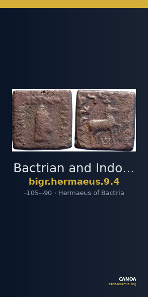 Bactrian and Indo-Greek Coinage Hermaeus 9.4 — CANOA