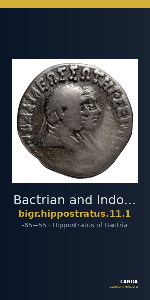 Bactrian and Indo-Greek Coinage Hippostratus 11.1 — CANOA