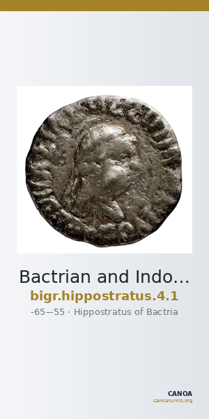 Bactrian and Indo-Greek Coinage Hippostratus 4.1 — CANOA
