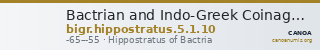 Bactrian and Indo-Greek Coinage Hippostratus 5.1.10 — CANOA