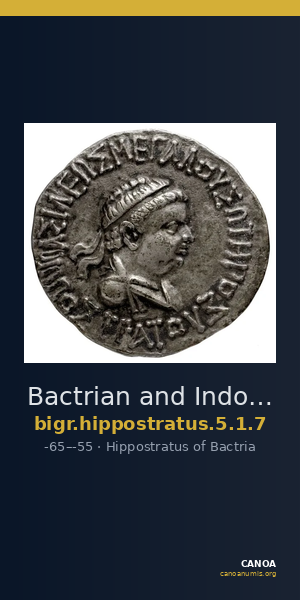 Bactrian and Indo-Greek Coinage Hippostratus 5.1.7 — CANOA