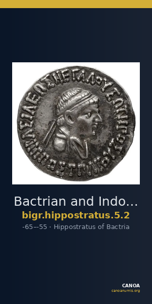 Bactrian and Indo-Greek Coinage Hippostratus 5.2 — CANOA