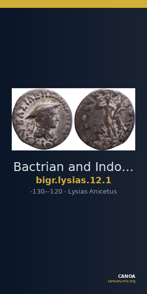 Bactrian and Indo-Greek Coinage Lysias 12.1 — CANOA