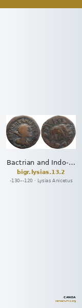 Bactrian and Indo-Greek Coinage Lysias 13.2 — CANOA
