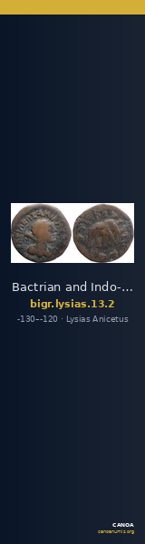 Bactrian and Indo-Greek Coinage Lysias 13.2 — CANOA