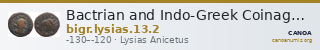 Bactrian and Indo-Greek Coinage Lysias 13.2 — CANOA