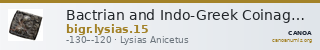 Bactrian and Indo-Greek Coinage Lysias 15 — CANOA