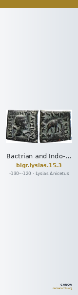 Bactrian and Indo-Greek Coinage Lysias 15.3 — CANOA
