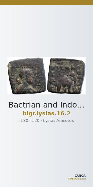 Bactrian and Indo-Greek Coinage Lysias 16.2 — CANOA