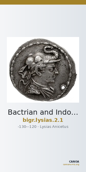 Bactrian and Indo-Greek Coinage Lysias 2.1 — CANOA