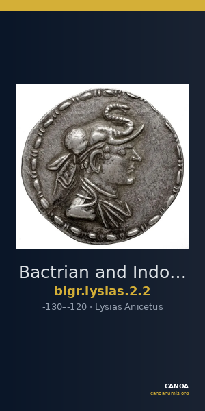 Bactrian and Indo-Greek Coinage Lysias 2.2 — CANOA