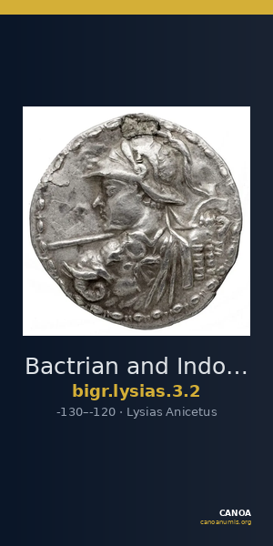 Bactrian and Indo-Greek Coinage Lysias 3.2 — CANOA