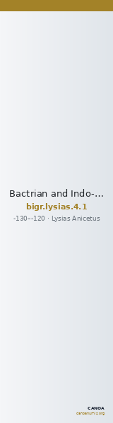 Bactrian and Indo-Greek Coinage Lysias 4.1 — CANOA