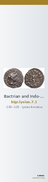 Bactrian and Indo-Greek Coinage Lysias 7.1 — CANOA