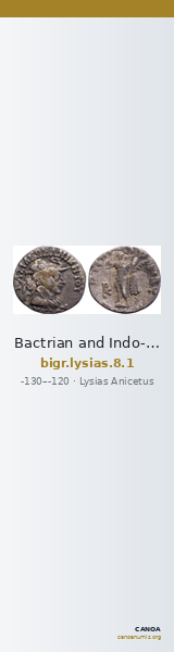 Bactrian and Indo-Greek Coinage Lysias 8.1 — CANOA