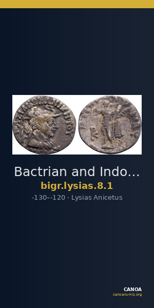 Bactrian and Indo-Greek Coinage Lysias 8.1 — CANOA
