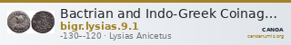 Bactrian and Indo-Greek Coinage Lysias 9.1 — CANOA
