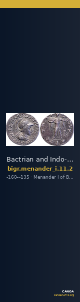 Bactrian and Indo-Greek Coinage Menander I 11.2 — CANOA