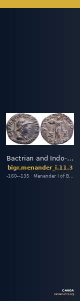 Bactrian and Indo-Greek Coinage Menander I 11.3 — CANOA