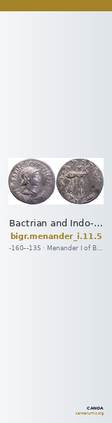 Bactrian and Indo-Greek Coinage Menander I 11.5 — CANOA