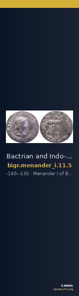 Bactrian and Indo-Greek Coinage Menander I 11.5 — CANOA
