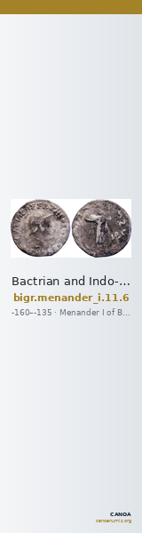 Bactrian and Indo-Greek Coinage Menander I 11.6 — CANOA