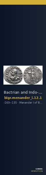 Bactrian and Indo-Greek Coinage Menander I 12.1 — CANOA