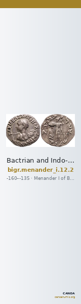 Bactrian and Indo-Greek Coinage Menander I 12.2 — CANOA
