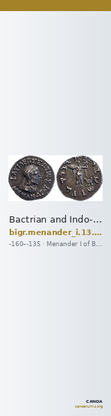 Bactrian and Indo-Greek Coinage Menander I 13.10 — CANOA
