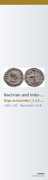 Bactrian and Indo-Greek Coinage Menander I 13.11 — CANOA